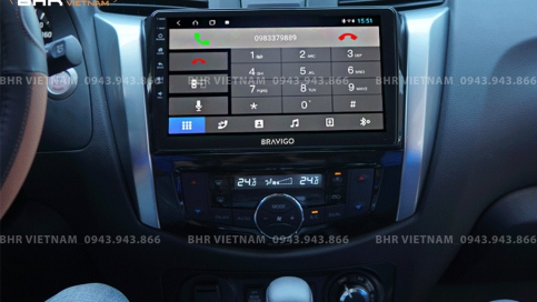 Màn hình DVD Android liền camera 360 xe Nissan Navara 2021 - nay | Bravigo Ultimate (4G+64G)  